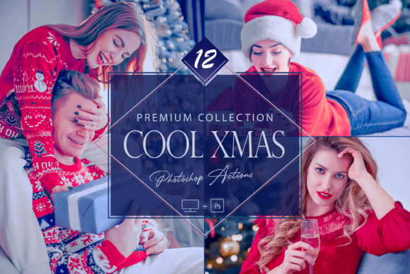 12 Cool Xmas Photoshop Actions for Branding
