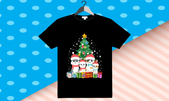 Cat Christmas T-Shirt and T-Shirt Designs