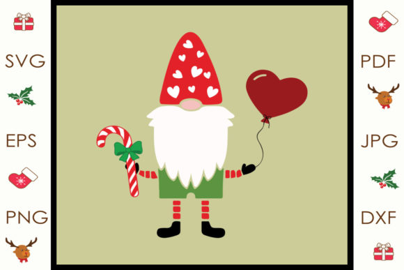 Christmas Lovely Gnome Svg
