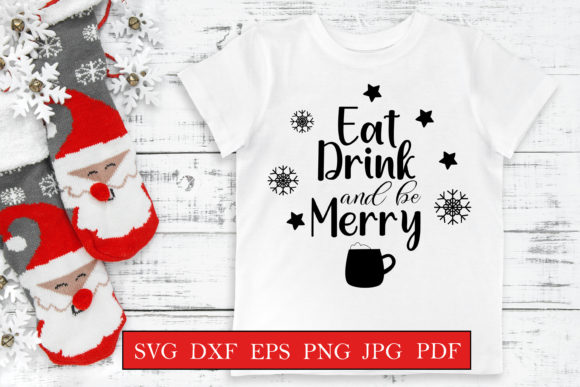 Eat Drink and Be Merry - Christmas Quote Crafts