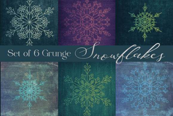 Grunge Winter Snowflakes 4k Backgrounds