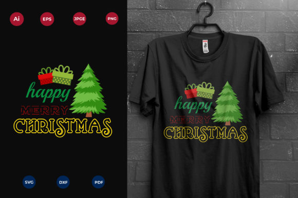 Merry Christmas - Tshirt Design and Print Templates