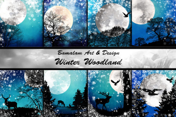 Winter Woodland Backgrounds